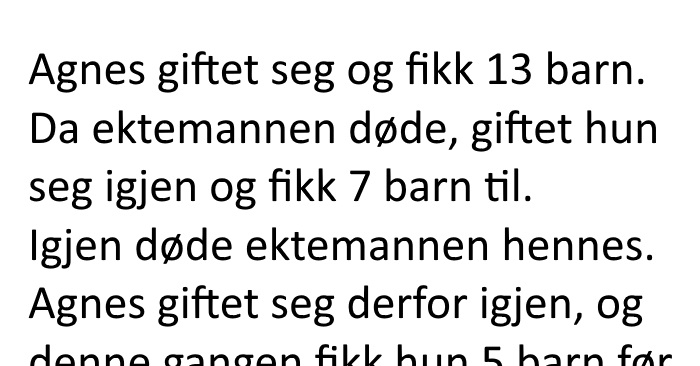 Kvinnen døde etter å ha født 25 barn. Men det som ble sagt i begravelsen? Jeg ler så jeg rister!