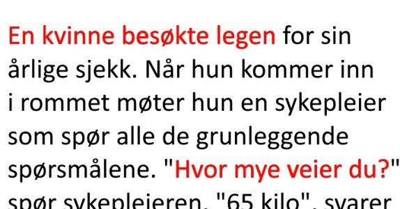 Sykepleieren håner den gamle damen. Men den gamle damens svar får meg til å LE høyt!