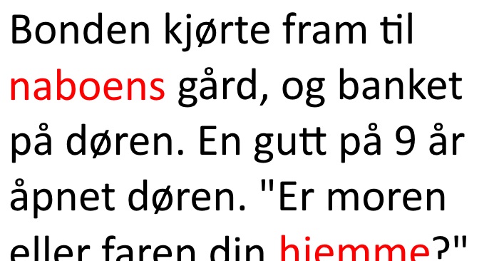 Bondens sønn har smelt nabodattera på tjukken. Resultatet? Jeg ler så tårene triller!