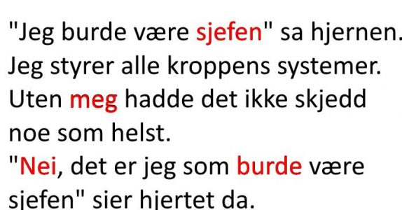 Kroppsdelene krangler om hvem som er best. Svaret? Jeg ler så tårene spruter!