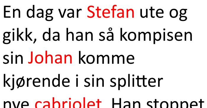 Han får en splitter ny cabriolet av kona. Forklaringen? Jeg ler så tårene triller!