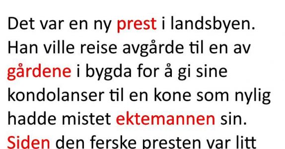 Presten går for å gi sine kondolanser til enken, men resultatet? Jeg ler så tårene triller!