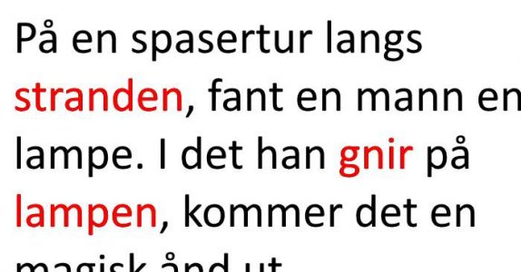 Mannen skal få ett ønske oppfylt av en magisk ånd. Resultatet? Jeg ler så tårene triller!