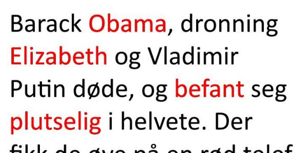 3 verdensledere befinner seg plutselig i helvete. Det som skjer der? Jeg ler så tårene triller!