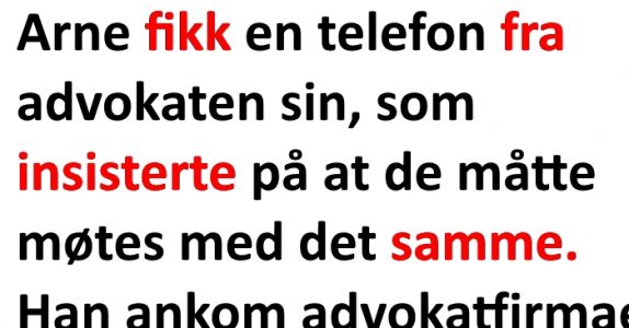 Mannen blir plutselig kalt inn til et møte med advokaten sin. Grunnen? Jeg ler så tårene triller!