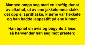 Han satt ved presten på bussen. Men det presten sa? Jeg ler så tårene triller!