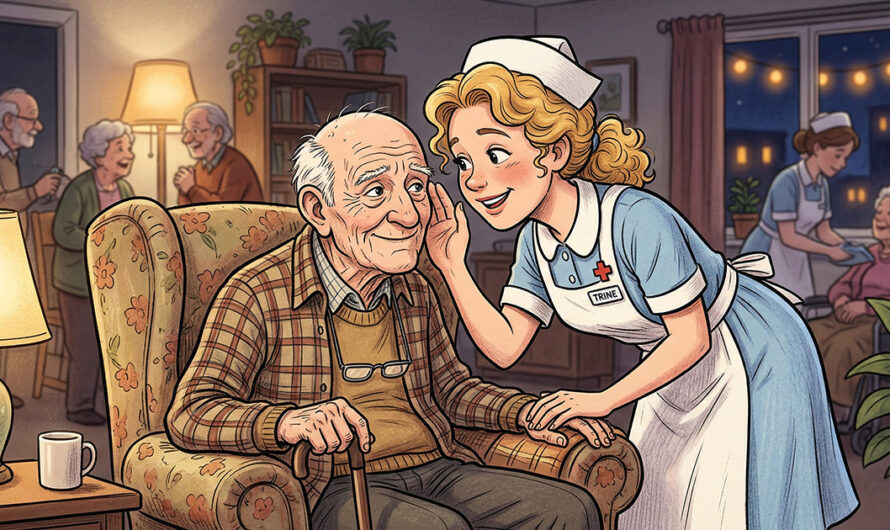 Den demente mannen ville ikke legge seg. Men sykepleieren visste råd!