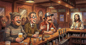 De så plutselig Jesus i baren. Det som skjedde? Jeg ler så tårene triller!